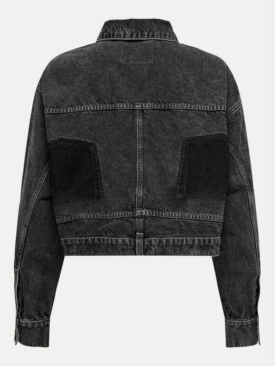 ONLY ONLY Τζιν μπουφάν Emaline 15330000 Γκρι Loose Fit