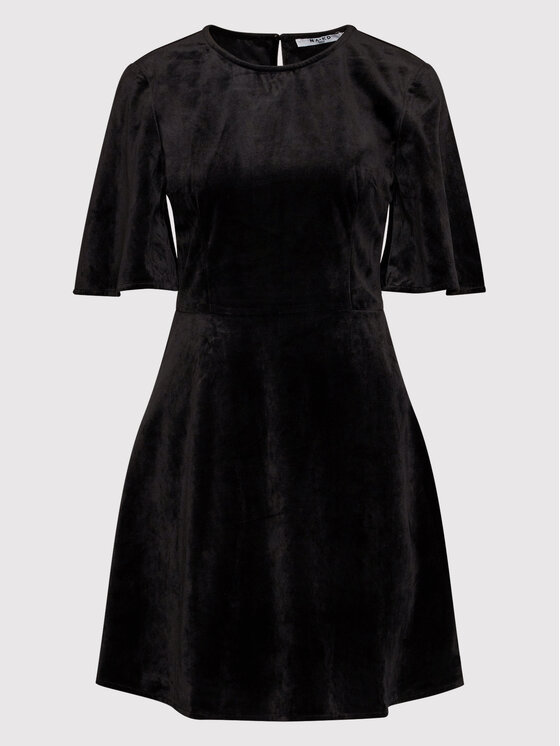 NA-KD NA-KD Igapäevane kleit Velvet 1100-004520-0002-581 Must Regular Fit