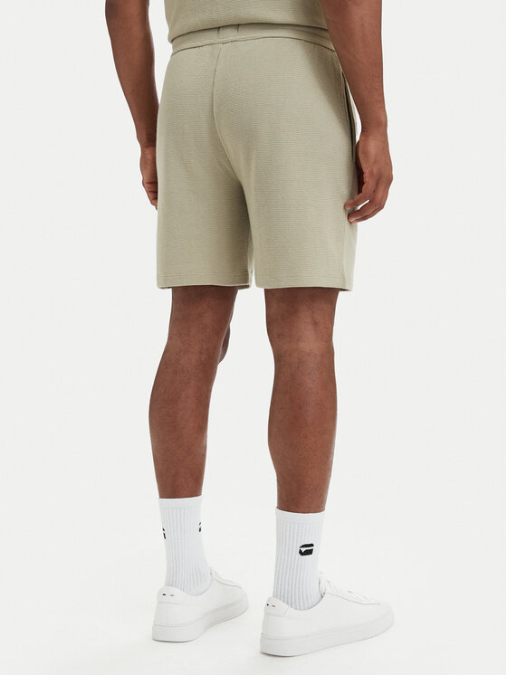 BOSS BOSS Sportske kratke hlače Waffle 50535884 Svijetlo zelena Regular Fit