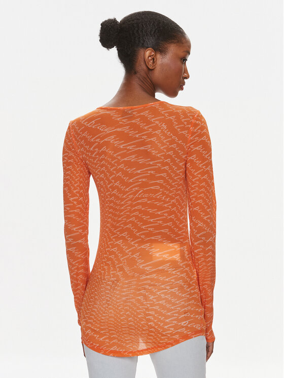 PINKO Pinko Bluza Berlino 100639 A1A0 Oranžna Regular Fit