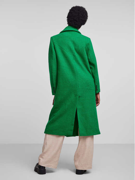 YAS YAS Wollmantel Inferno 26028173 Grün Regular Fit