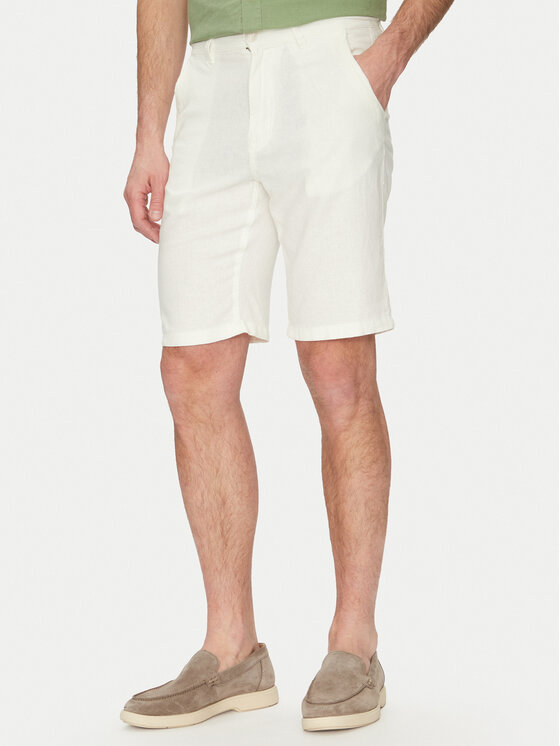 Blend Blend Šortky z materiálu 20717870 Bílá Regular Fit