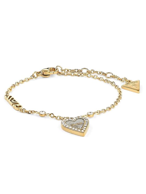 Guess Guess Náramok JUBB03242JW-YG-RH-S Strieborná