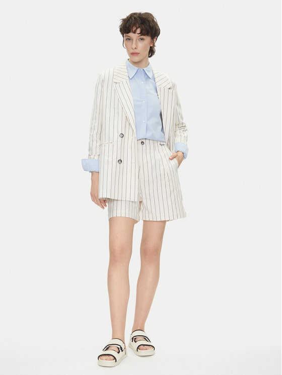 Pepe Jeans Pepe Jeans Riidest šortsid Henar PL801163 Beež Loose Fit
