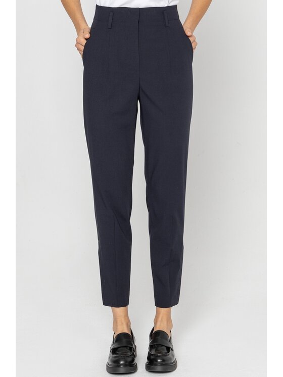 Deni Cler Milano Deni Cler Milano Spodnie materiałowe W-DC-5281-D5-A9-59-1 Granatowy Regular Fit