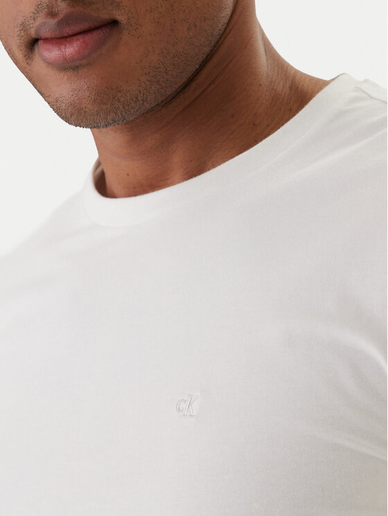 Calvin Klein Calvin Klein Tričko LV04LC240G Biela Slim Fit