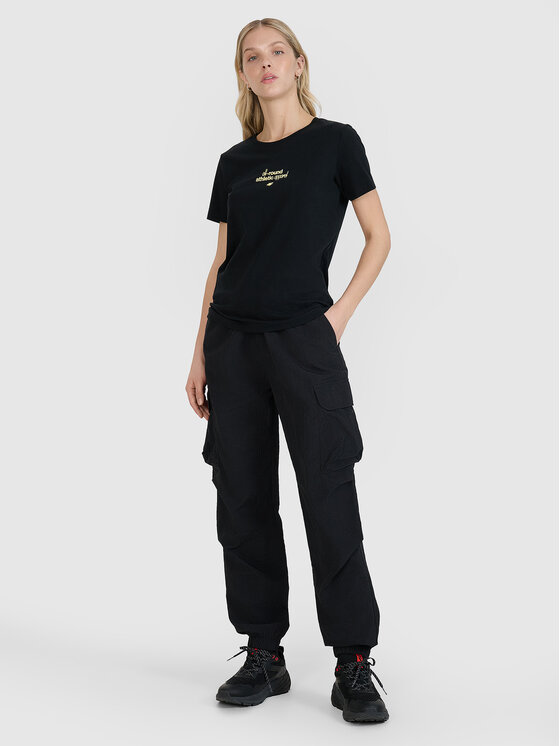 4F 4F T-Shirt MIDSHOP TEXTILE Czarny Regular Fit