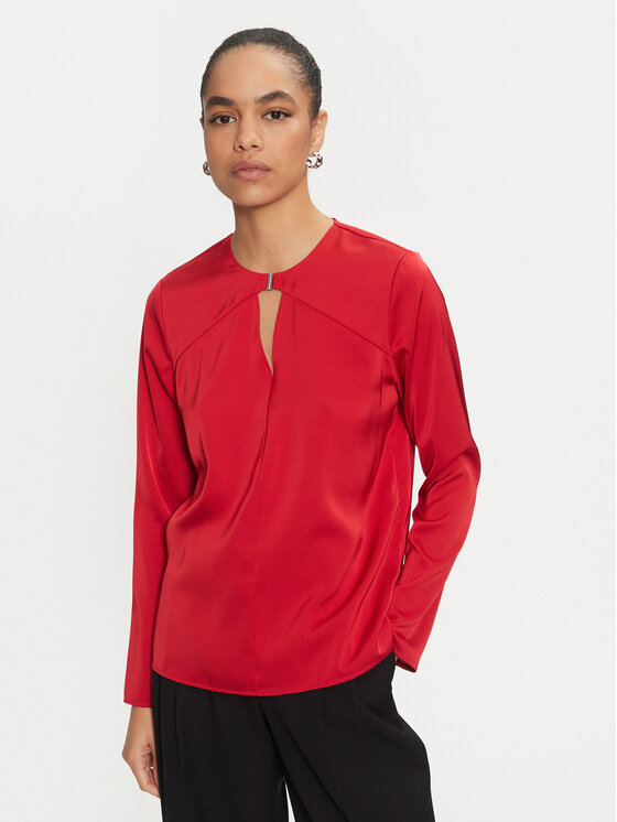 Calvin Klein Blúzka K20K207650 Červená Regular Fit