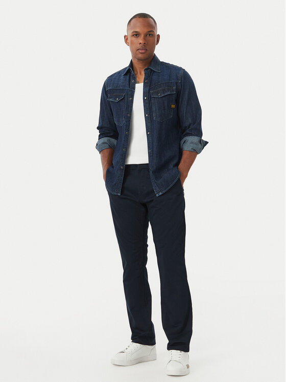 G-Star Raw G-Star Raw Pantaloni chino Mosa D25547 5126 Blu scuro Straight Fit