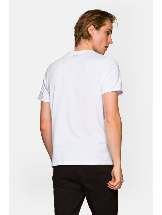 Lancerto Lancerto T-Shirt Elliott TS073221000022 Biały Regular Fit