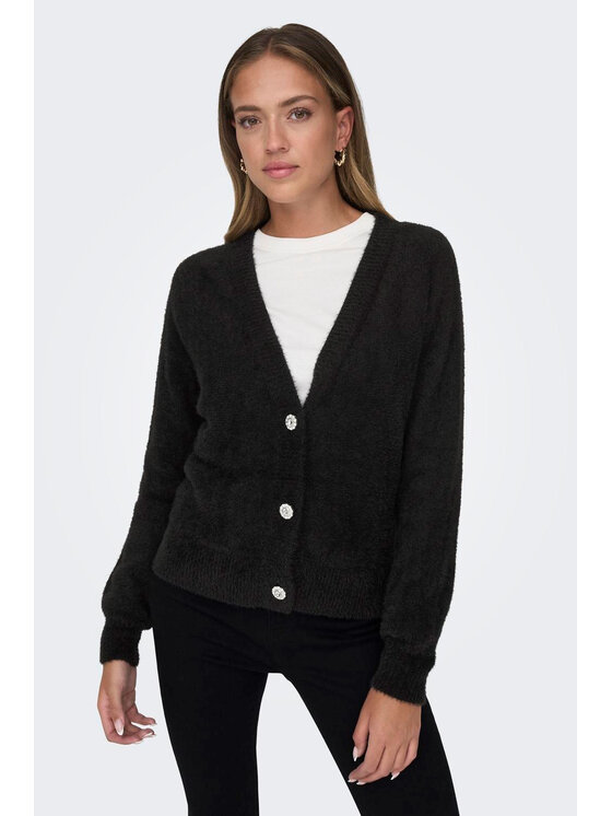 ONLY ONLY Cardigan ONLELLA PIUMO L/S CC KNT Nero Regular Fit