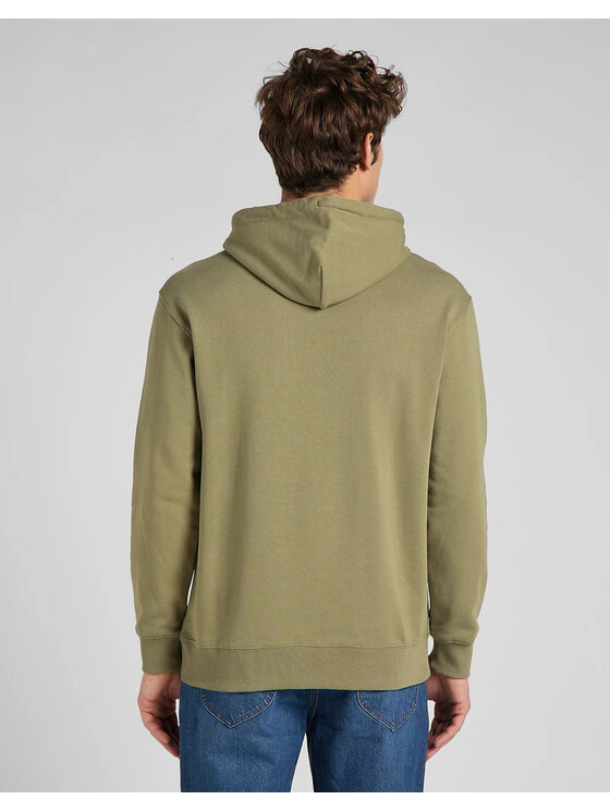 Lee Lee Bluza TOPS' EM ALL HOODIE Zielony Regular Fit