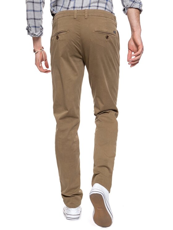 Mustang Mustang Pantaloni chino CIGARETTE CHINO Giallo Slim Fit