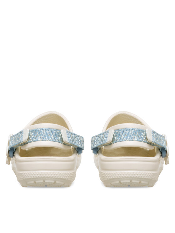 Crocs Crocs Παντόφλες Clsc Dnm Flwr Adj BackstrapCgT 212512 Γκρι