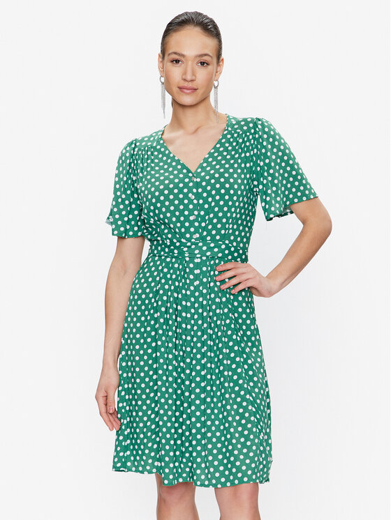 Volcano Volcano Sommerkleid G-Hariet L08331-S23 Grün Regular Fit