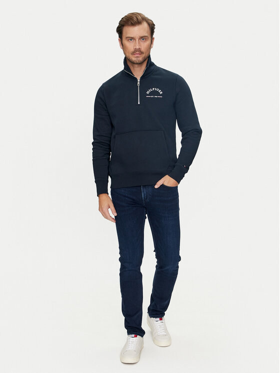 Tommy Hilfiger Tommy Hilfiger Jeansy Denton MW0MW35728 Granatowy Straight Fit