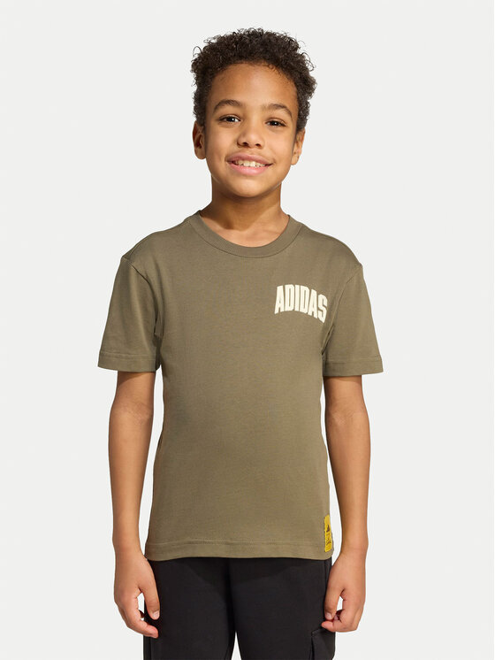 adidas T-Shirt The Simpsons JL9195 Zielony Regular Fit
