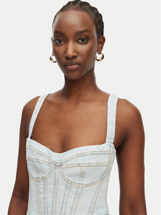 Bardot Bardot Vestito di jeans Lilah 91413DB2 Blu Regular Fit