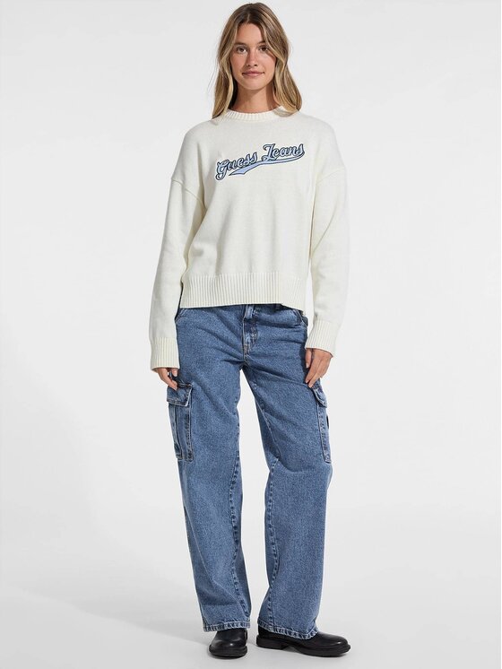Guess Jeans Guess Jeans Svetr 175317 Béžová Classic Fit