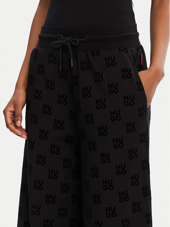 HUGO HUGO Jogginghose Flokki 50531676 Schwarz Relaxed Fit