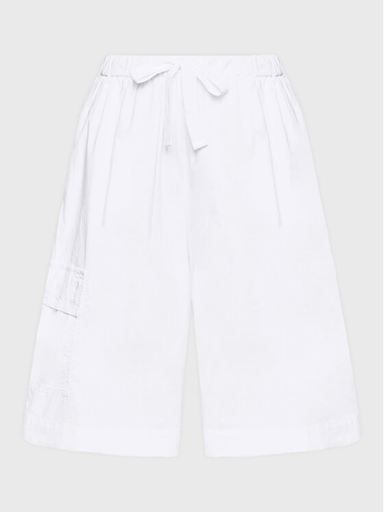 Deha Deha Bermude D83075 Bijela Relaxed Fit