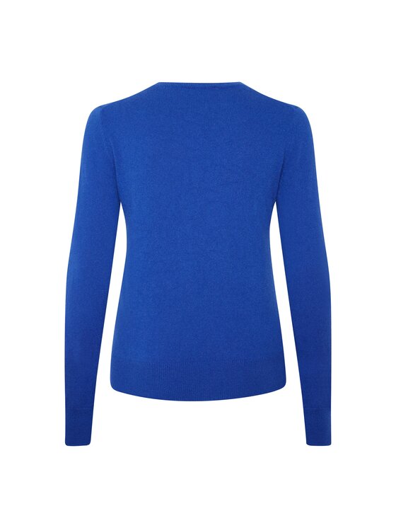Style Republic Style Republic Sweter Kaszmir Granatowy Comfort Fit