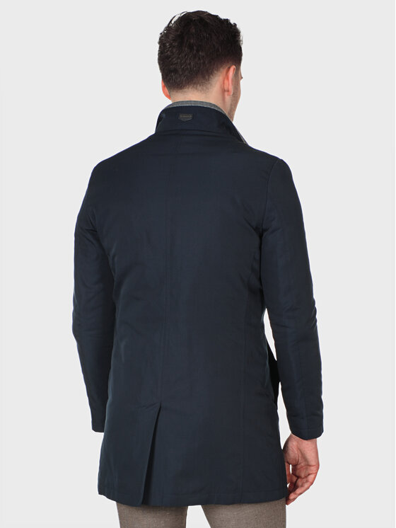 Evenemen Evenemen Płaszcz przejściowy MARCUS Granatowy Slim Fit