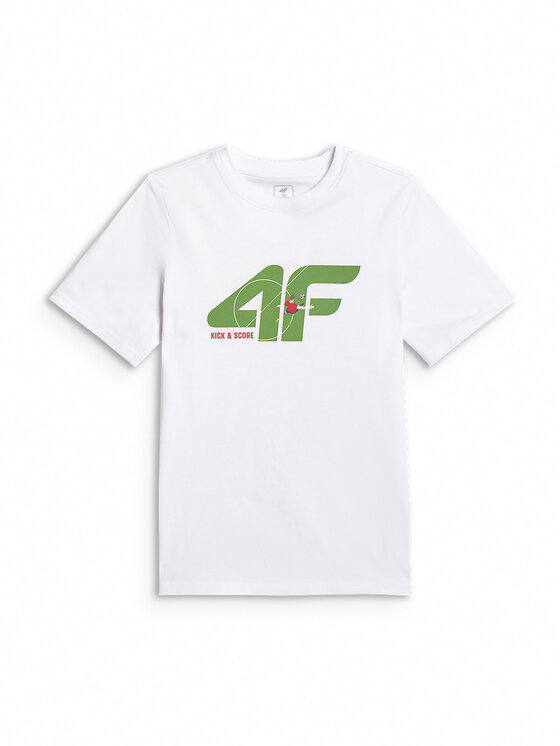 4F 4F T-Shirt WAVE RIDERS CLUB Biały Regular Fit