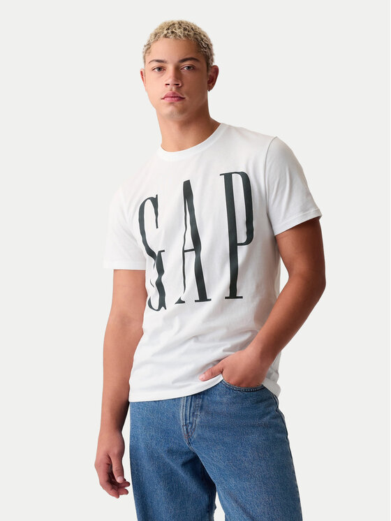 Gap T-krekls 866774-01 Balts Regular Fit