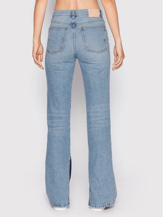 TWINSET TWINSET Jeans hlače 222TP2394 Svetlo modra Straight Leg