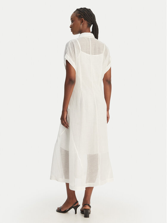 BOSS BOSS Vestito chemisier Davinata 50559733 Bianco Regular Fit