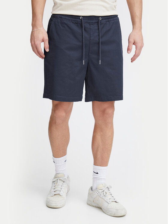 Solid Solid Stoffshorts 21108168 Dunkelblau Regular Fit