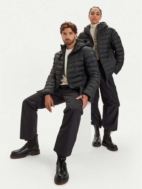 Rains Rains Átmeneti kabát Unisex 15810 Fekete Regular Fit