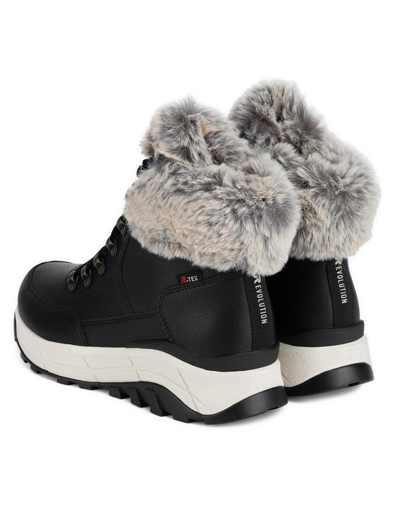 Rieker Revolution Lifestyle Rieker Revolution Lifestyle Šnurovacia obuv W0063-00 Čierna