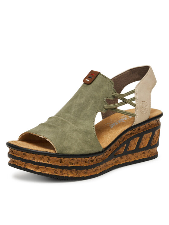 Rieker Rieker Sandali 68175-52 Zelena