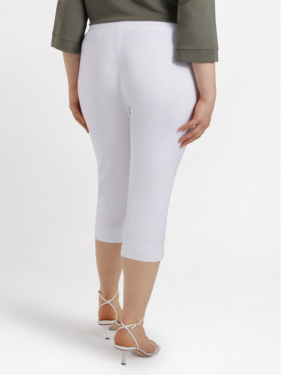 Fiorella Rubino Fiorella Rubino Spodnie materiałowe P118L002040N011 Biały Regular Fit