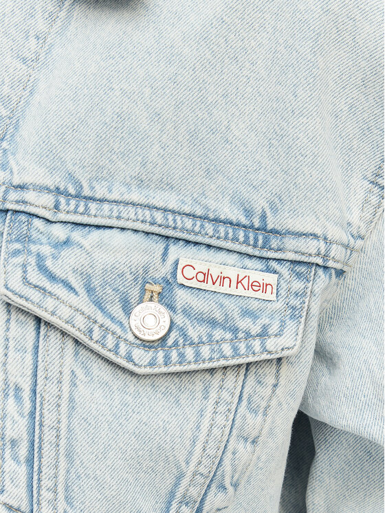 Calvin Klein Jeans Calvin Klein Jeans Jeans jakna LV047F680G Modra Cropped Fit