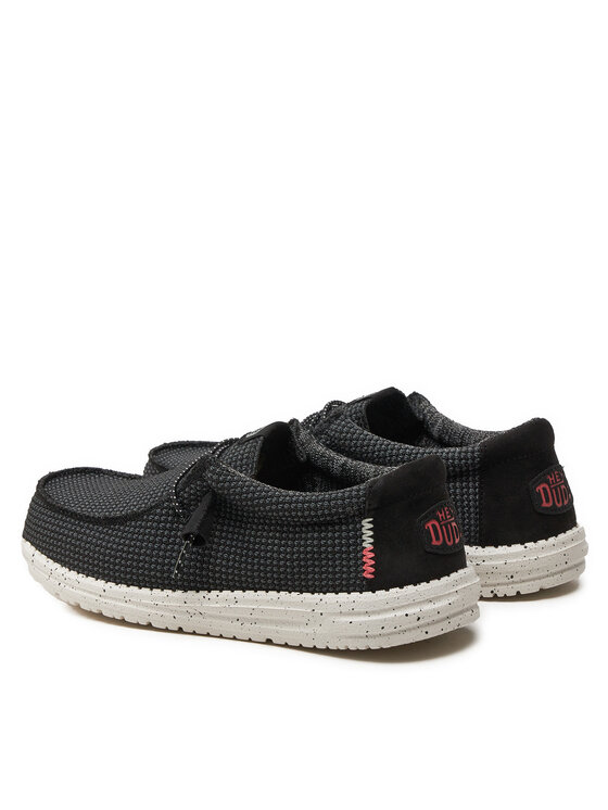 Hey Dude Hey Dude Mokassins Wally Sport Mesh 40403-066 Schwarz