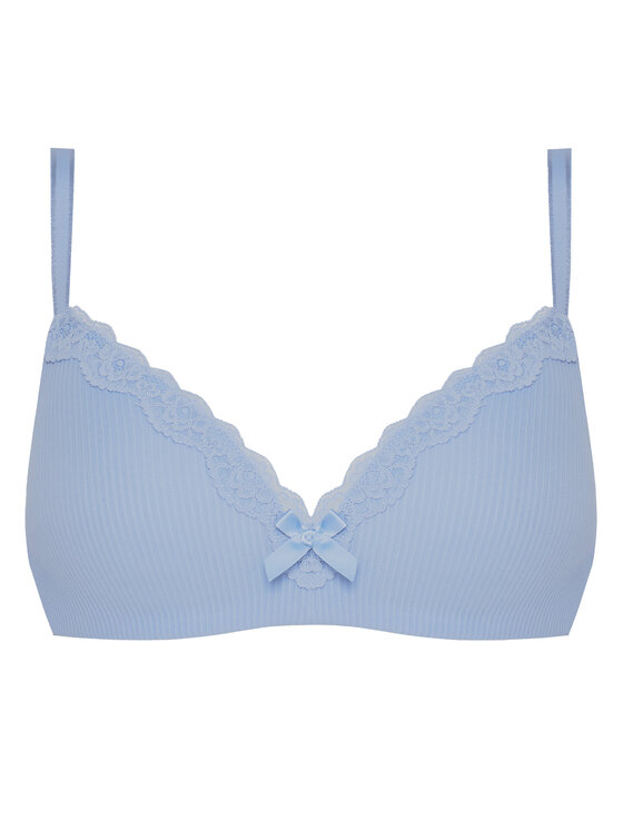 Hunkemöller Hunkemöller Biustonosz bezfiszbinowy Lola 301081 Błękitny