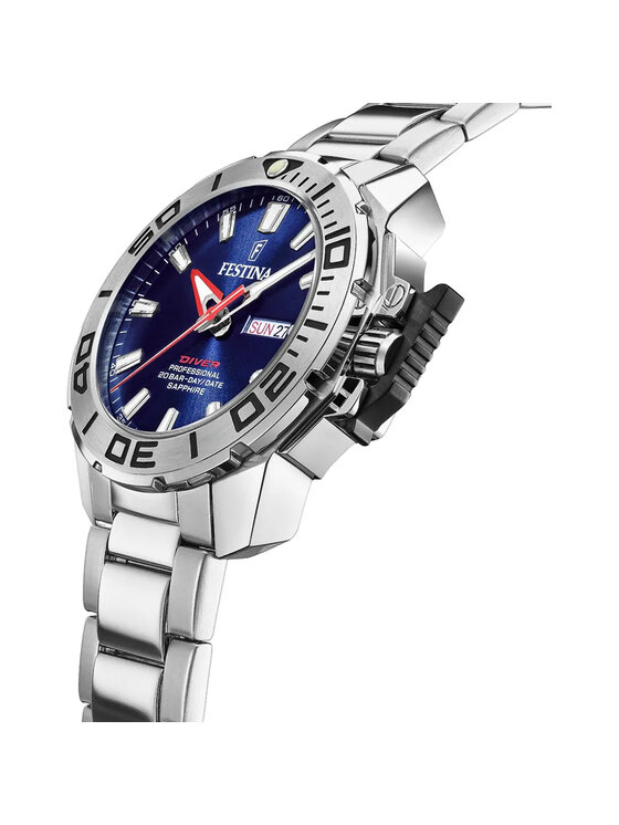 Festina Festina Zegarek F20665-1 Srebrny