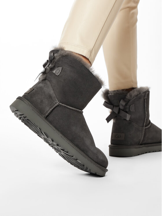 Ugg Ugg Sniego batai W Mini Bailey Bow II 1016501 Pilka