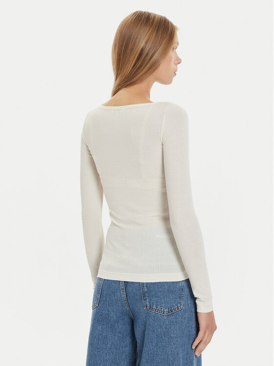 Lee Lee Bluzka 112355203 Biały Slim Fit