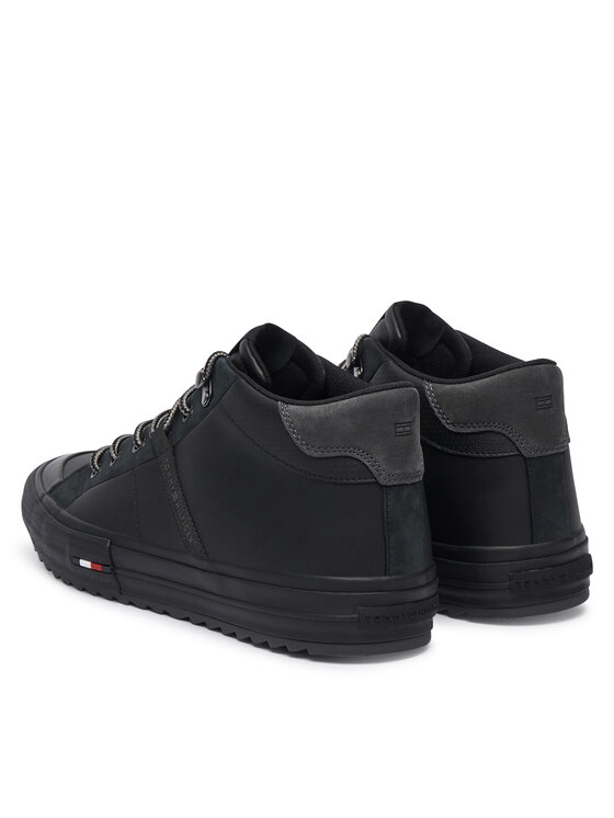 Tommy Hilfiger Tommy Hilfiger Αθλητικά Harlem Street Cleat Winter FM0FM05954 Μαύρο