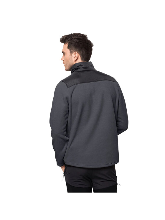 Jack Wolfskin Jack Wolfskin Polar Jack Wolfskin Dna Grizzly Fleece FZ M Czarny Regular Fit