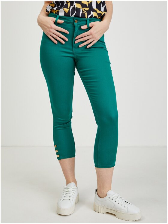 Spodnie damskie, rozmiar 34, Zielone, 372099-861000//40