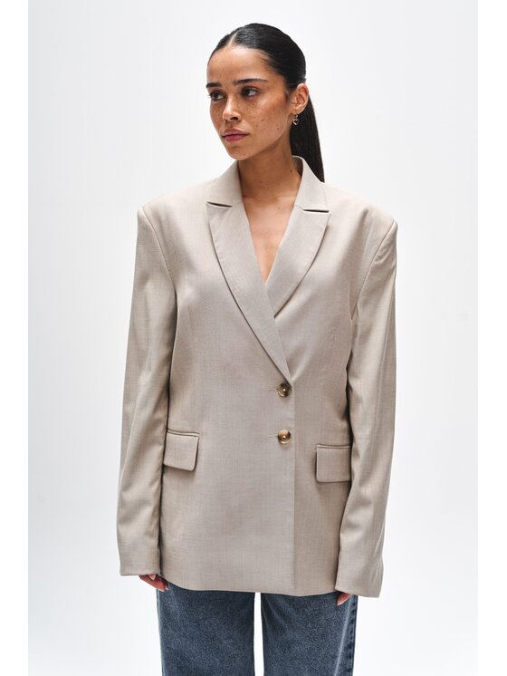 BENU BENU Sako Marynarka Beżowa Béžová Regular Fit