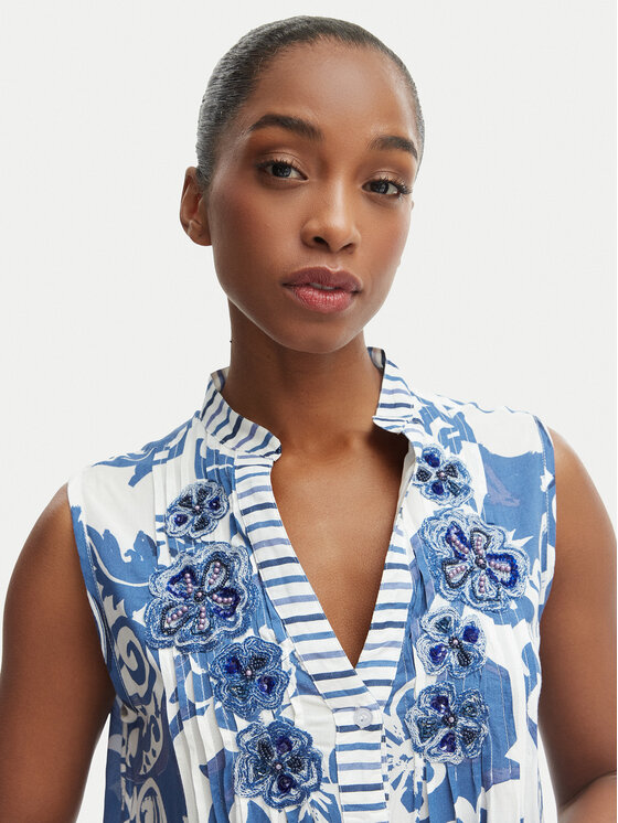 Iconique Iconique Літня сукня Daphne IC26-036 Голубий Regular Fit