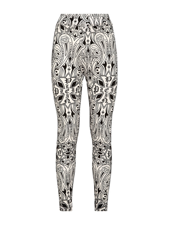 PHILIPP PLEIN PHILIPP PLEIN Legginsy 26355 Kremowy