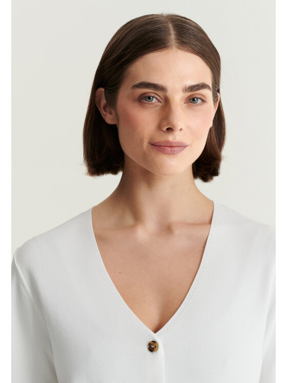 TATUUM TATUUM Sweter KERMIZA Kremowy Classic Fit