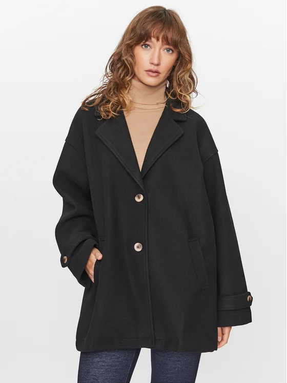 Noisy May Übergangsmantel 27026405 Schwarz Oversize